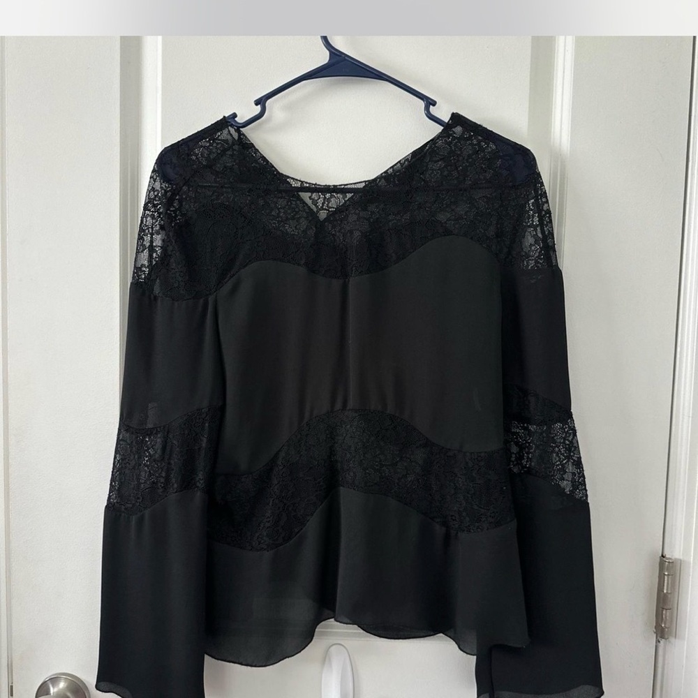 Zara Black Lace Women's Blouse